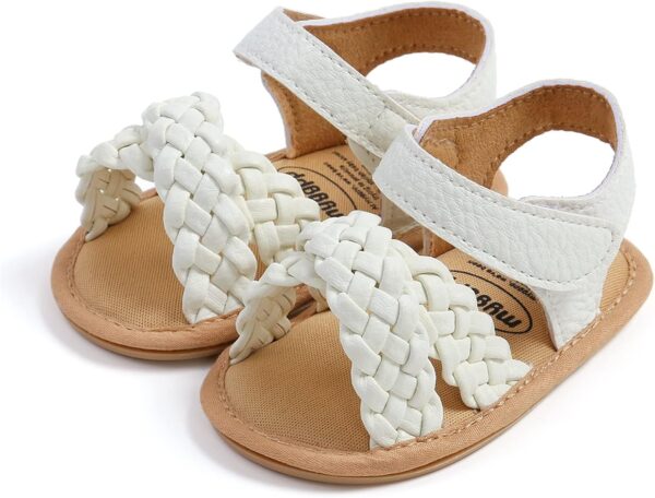 RVROVIC Baby Boys Girls Sandals Soft Sole Summer Infant Crib Shoes Lightwight Toddler Prewalker Outdoor Walking Shoes - Image 3