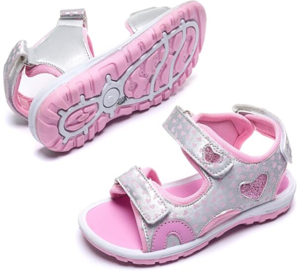 Daclay Girl's Sandals Soft Sole White Princess Comfortable Boys Kids Sandals Outdoor Shoes - Image 2
