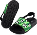 Girls Flip Flops Boys Summer Slippers Kids Glitter Sliders Beach Bathroom Pool Cute Sandals Toddlers Home Shower Shoes Lightweight Non-slip Little Girls Sequins Slides for Indoor Outdoor - Image 5