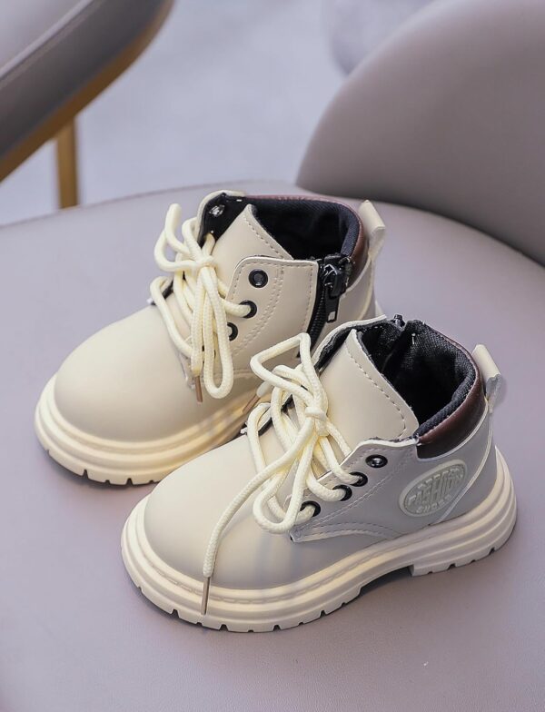 Boys Girls Ankle Boots Toddler Construction Boots Kids School Boots Wedding Dress Lace Up Shoes Winter Snow Shoes - Image 6