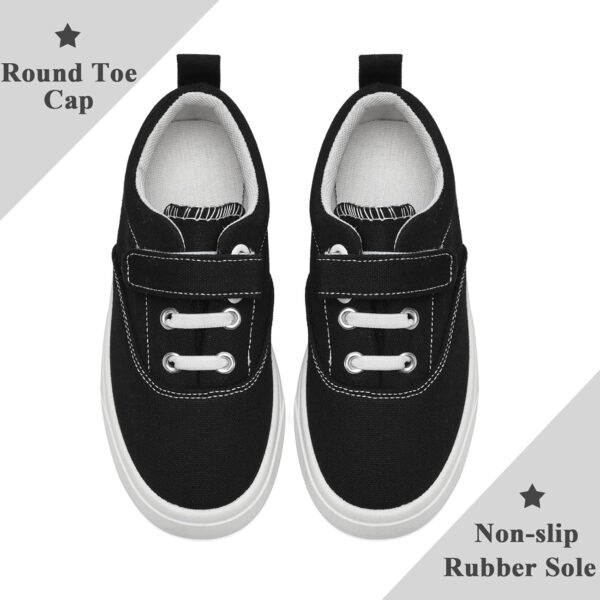 maxvinci Girls Boys Trainers Kids Canvas Shoes Easy Fasten Toddler Lightweight Plimsolls Breathable Pumps Non-Slip Casual Shoes with Hook and Loop - Image 5