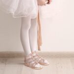 MIXIN Girls Gladiator Sandals for Big Kid Little kids with Strappy Ankle High Back Zipper - Image 5