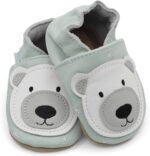 Dotty Fish Soft Leather Baby and Toddler Barefoot Shoes for Boys and Girls. Non-Slip Suede Soles. Animal Designs. 0-6 Months - 4-5 Years - Image 3