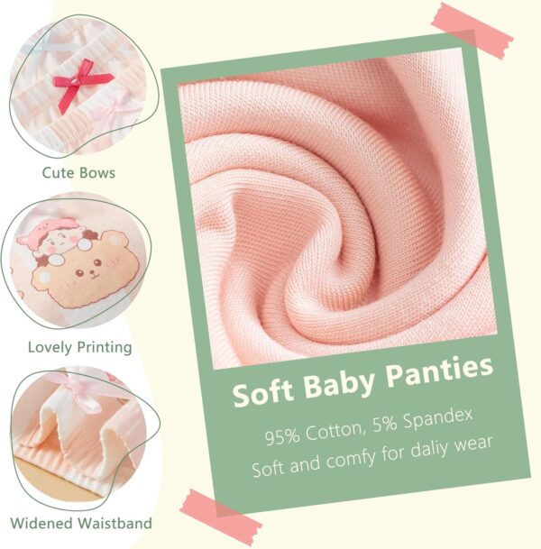 Boletochic Girls Knickers Cotton Girls Underwear for 2-12 Years Baby Panties Soft Breathable Girl Briefs Underpants 8 Packs - Image 2