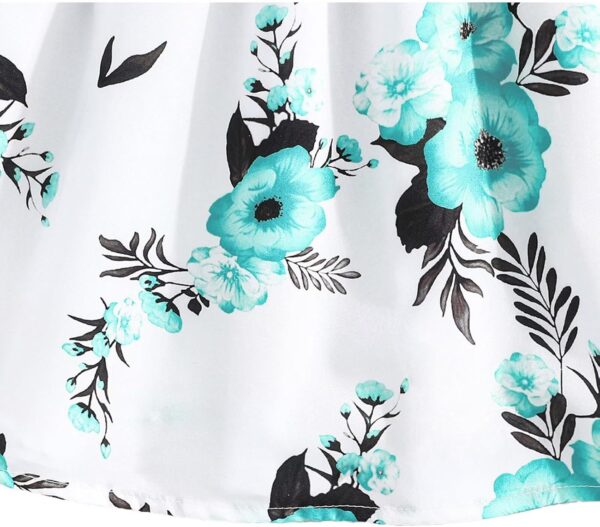 Girl Dress Toddler Long Sleeve Dresses A-line Floral Casual Party Dress with Cardigan Sets for Little Big Kids 4-13 Years - Image 6