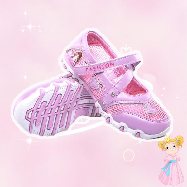 Unitysow Girl Sandals Glitter Princess Shoes Flat Walking Sandals Comfort Mary Jane Birthday Party Dance Shoes for Little Kid/Big Kid - Image 3