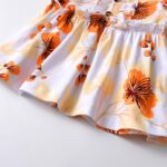 Infant Baby Girl Ruffle Floral Print Tops Long Sleeve + Pants 2Pcs Outfit Set - Image 3