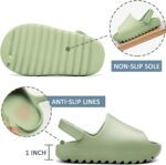 Happy Cherry Boys Girls Summer Platform Slippers with Anti-Collision Velcro Closure Kids Beach Non-Slip Slider Sandals Unisex Lightweight EVA Flip Flops Child Pillow Slipper Beach Pool Shower Shoes - Image 7
