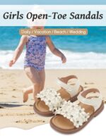 Toddler Little Girls Flower Open-Toe Flat Dress Sandals Summer Casual Shoes Elegant Princess Flat Sandals Kids Sandals - Image 5