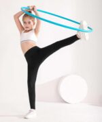 Girls Sports Leggings with Pockets Black Athletic Leggings Activewear Leggings Active Yoga Pants Running Leggings for Kids Youth Girls Size 11-12 10-12 12-13 9-10 8-10 6-8 7-8 9-11 13-14 Years - Image 6