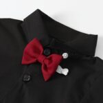 mintgreen Baby Boys' Wedding Bodysuits, Infant Grow Gentleman Bow Tie Vest Shirt, 3-18 Months - Image 4