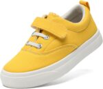 maxvinci Girls Boys Trainers Kids Canvas Shoes Easy Fasten Toddler Lightweight Plimsolls Breathable Pumps Non-Slip Casual Shoes with Hook and Loop