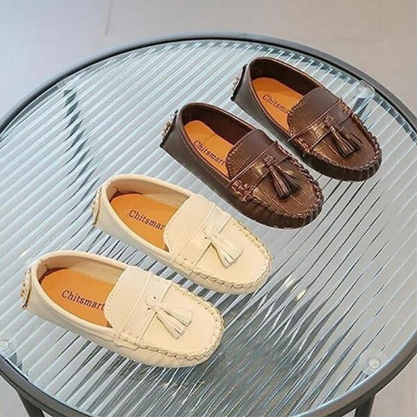 Girls Boys Loafers Toddler Leather Shoes Non Slip - Image 6