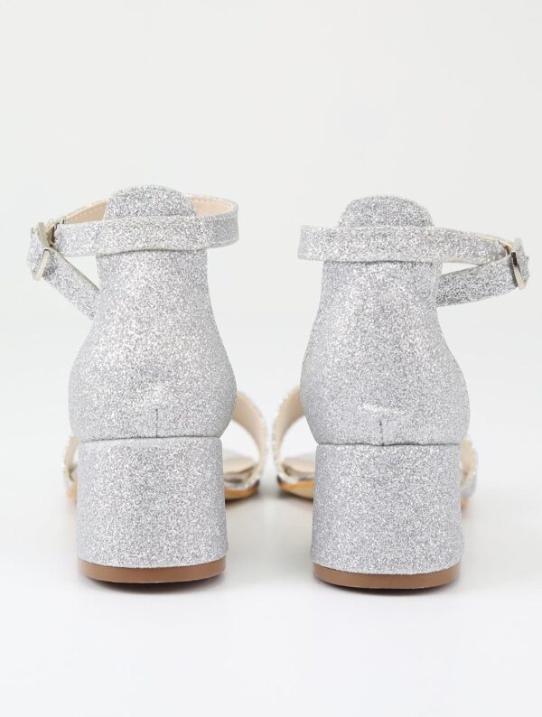 SIRRI Girls Ankle-Strap Shoes, Block Heels Sandals with Glitter for Special Occasion - Image 5