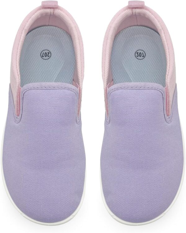 maxvinci Kids Canvas Shoes Girls Boys Barefoot Sneaker Slip On Breathable Casual Trainers Pumps Plimsoles for Little Kid/Big Kid - Image 2