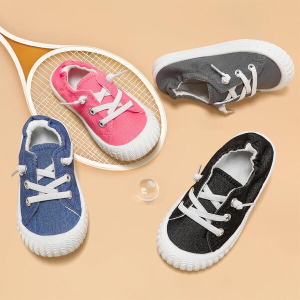 STQ KIDS Boys School Shoes Girls Toddler Trainers Canvas Barefoot First Walker Non-Slip Running Sneakers Wide Comfort Baby Walking Tennis - Image 8