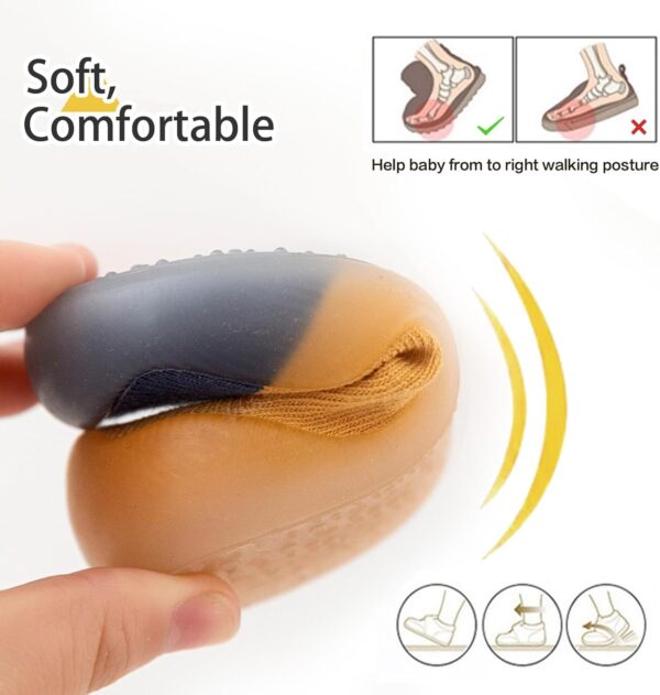 Baby Girls Boys First Walking Shoes Infant Anti Slip Slippers Toddler Socks Shoes Non Slip Sole Breathable - Image 2