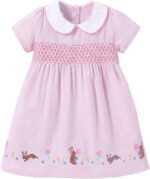 Little Girls' Dresses Casual Spring Summer Outfit Cotton Clothes for 2-8 Years Old Toddlers and Girls