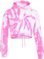 A2Z 4 Kids Girls Tie Dye Tracksuit Crop Hooded Sweatpants Top Bottoms Jogging Suit Joggers Outfit Set Age 5-13 Years - Image 2