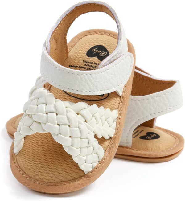 RVROVIC Baby Boys Girls Sandals Soft Sole Summer Infant Crib Shoes Lightwight Toddler Prewalker Outdoor Walking Shoes - Image 4