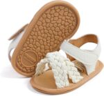 RVROVIC Baby Boys Girls Sandals Soft Sole Summer Infant Crib Shoes Lightwight Toddler Prewalker Outdoor Walking Shoes