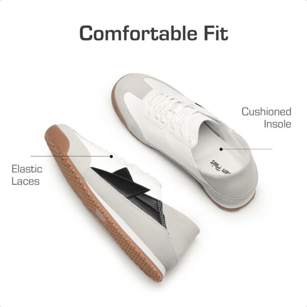 DREAM PAIRS Boys Girls Fashion Sneakers Foldable Back Retro Classic Casual Tennis Lightweight Breathable Walking Shoes for Little/Big Kid - Image 4