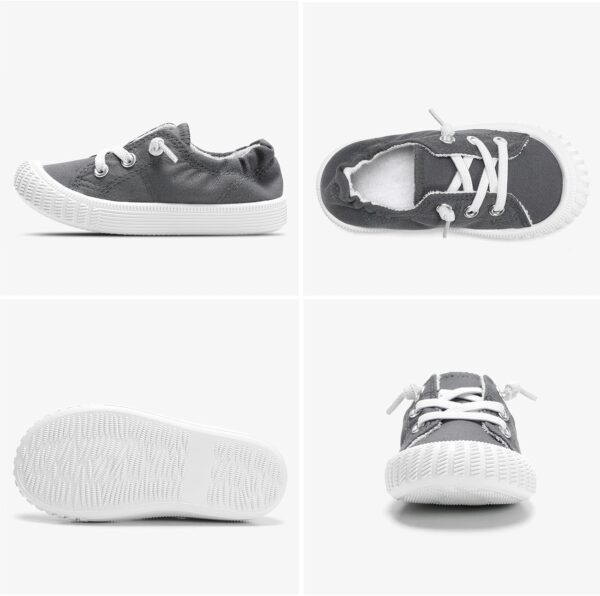 STQ KIDS Boys School Shoes Girls Toddler Trainers Canvas Barefoot First Walker Non-Slip Running Sneakers Wide Comfort Baby Walking Tennis - Image 9