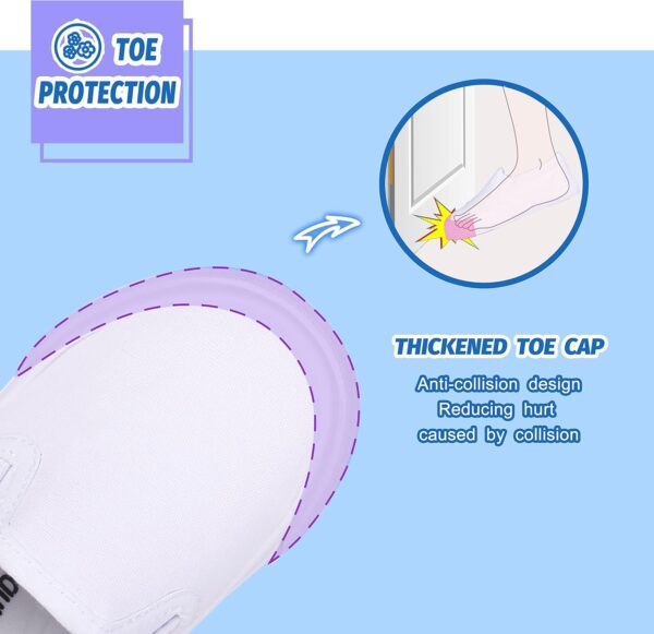 Unisex Kids Canvas Shoes Toddlers Sneakers Breathable Slip-on Trainers Pumps Plimsoles for Boy and Girls - Image 7