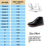 Harvest Land Boys Dress Shoes Lace-up School Shoes Kids Classic Oxford Boots Boys Loafer Flats Hook and Loop Light Comfortable for Toddler Big Kids - Image 6