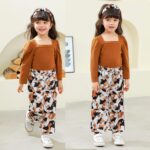 Xumplo Girls Clothes Set Kids Summer Outfit Sleeveless Tie Knot Tank Top and Shorts Clothing Sets 5-14Y - Image 3