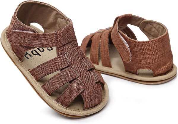 UK Baby Boys Girls Sandals,Boys Tennis Shoes Fisherman Sandals Toddler First Closed Toe Girls Shoes Baby Shoes Clearance - Image 4