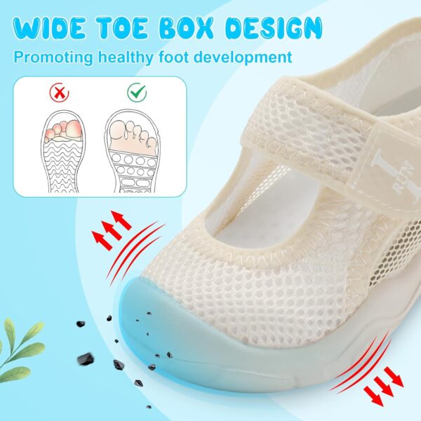 JIASUQI Toddler Boys Girls Sandals Breathable Barefoot Shoes Adjustable Lightweight Walking Shoes for Summer Indoor Outdoor - Image 4