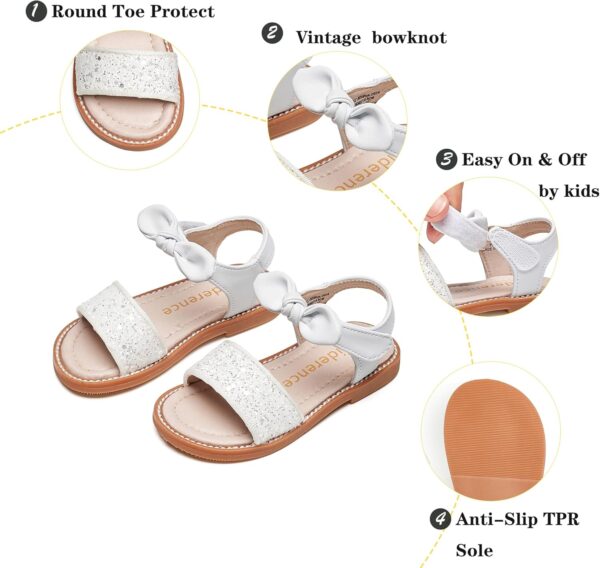 Kiderence Toddler Girls Sandals Little Girls Kids Summer Shoes Toddler Sandals - Image 5
