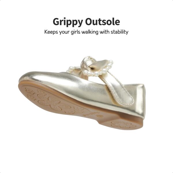 DREAM PAIRS Girl's Dress Shoes, Mary Jane Flats for Flower Girl Party School Wedding (Toddler/Little Girl) - Image 5