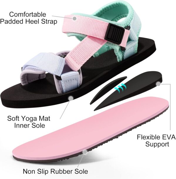 Harvest Land Girl Sandals Kids Summer Lightweight Outdoor Sandals Shoes - Image 2