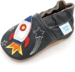 Dotty Fish Baby Boy's Soft Leather Shoes First Walker