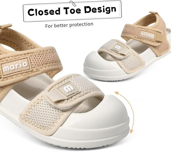 MK MATT KEELY Boys Girls Sandals Kids Closed Toe Walking Shoes Toddlers Baby Wide Fit Beach Sandals with Non-Slip Sole - Image 4