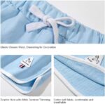 Rolanko Girls Sports Shorts, Cotton Summer Contrast Binding Dolphin Short Pants, Kids Athletic Gym Wear for Running and Dancing, 3 Packs - Image 4