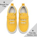 maxvinci Girls Boys Trainers Kids Canvas Shoes Easy Fasten Toddler Lightweight Plimsolls Breathable Pumps Non-Slip Casual Shoes with Hook and Loop - Image 5