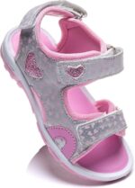 Daclay Girl's Sandals Soft Sole White Princess Comfortable Boys Kids Sandals Outdoor Shoes