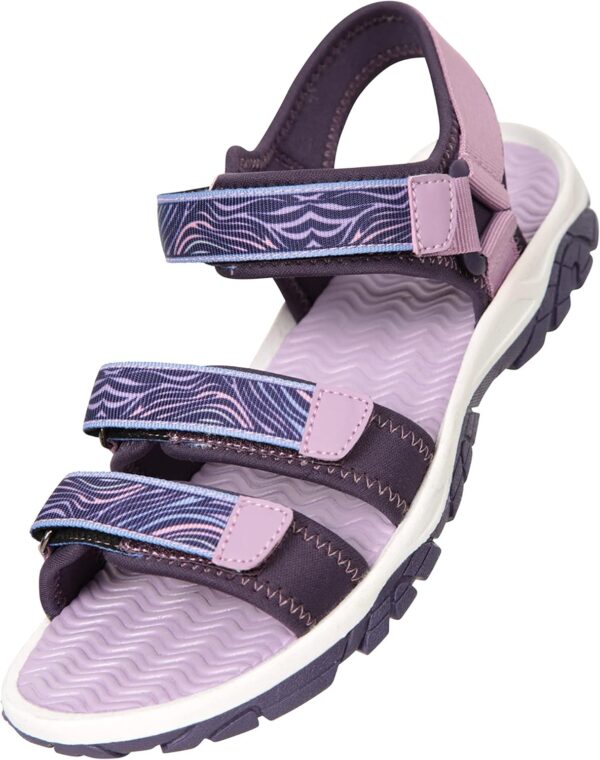 Mountain Warehouse Reef 3 Strap Kids Sandals - Neoprene Lined Boy & Girls Beach Shoes, Durable Sandals, Hook & Loop, Quick Dry Summer Footwear - for Beach Walking - Image 6