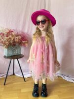 Miipat Baby Girl Dress Tulle Butterfly Toddler Girls Sleeveless Embroidery Floral Princess Dresses Wedding Party Birthday Dress for Girl - Image 4