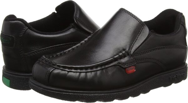 Kickers Boy's Fragma Slip on Moc Toe Comfortable Leather Shoes - Image 11