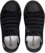 Kids Canvas Shoes Boys Trainers Girls Pumps Unisex Easy Fasten Plimsolls Casual Shoes - Image 9