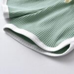 Zoputey Baby Girl Clothes Ruffle Short Sleeve Tops Solid Color and Shorts Toddler Baby Girl Outfits Set - Image 7