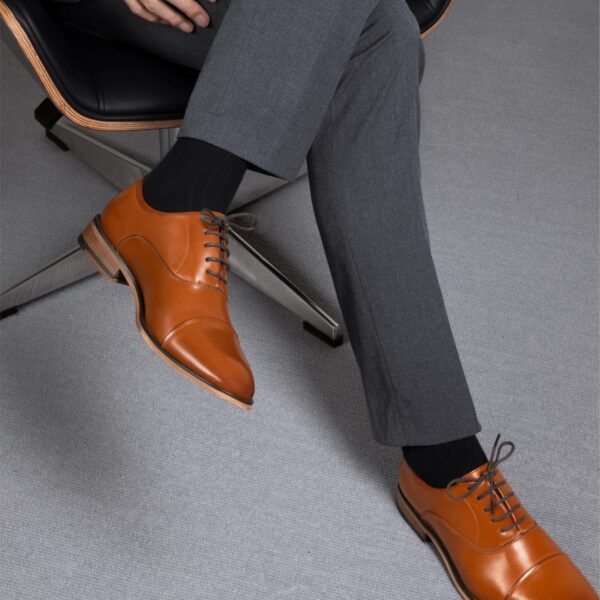 Bruno Marc Men's Lace-Up Leather Shoes, Classic Oxfords Formal Dress Shoes Brogues Derby, Comfortable School Shoes for Boy, Teen in Business, Party and Wedding - Image 8