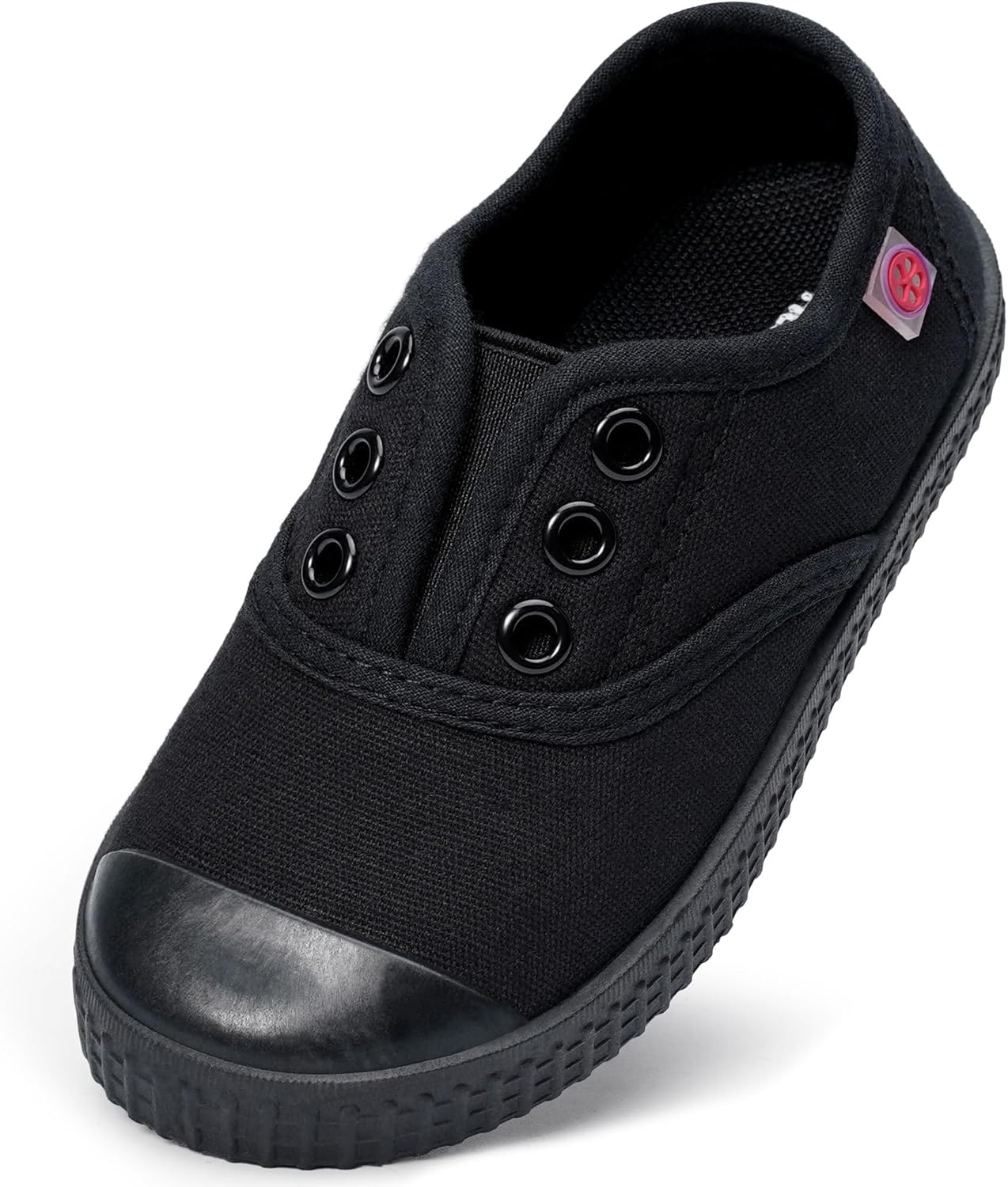 8161JUBipgL._AC_SL1500_.jpg Unisex Kids Canvas Shoes Toddlers Sneakers Breathable Slip-on Trainers Pumps Plimsoles for Boy and Girls - Image 1