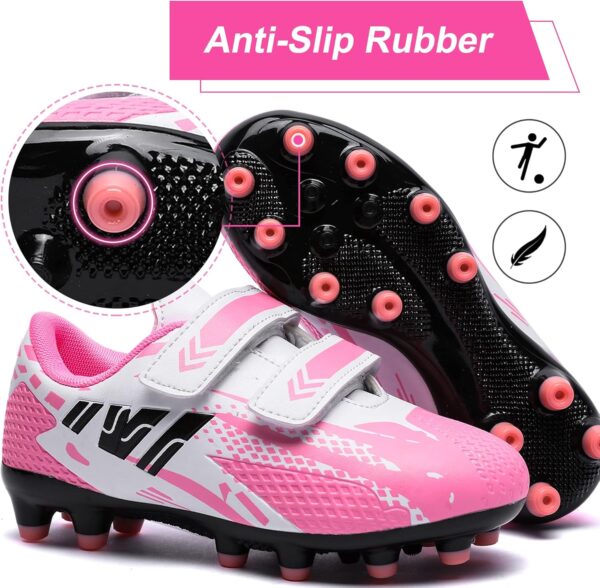 Boys Football Boots Trainers Kids Football Training Shoes Girls Soccer Athletics Shoes Sport Shoes Running Shoes Teenager Outdoor Football Shoes Sneakers for Unisex - Image 3
