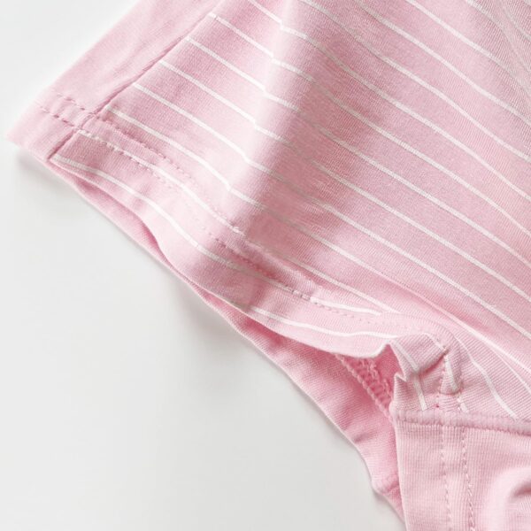 5 Pack Stripe Lovely Cat Little Girls Boyshorts Knicker Baby Girl Cotton Boxer Briefs Hipster Underwear 4-10 Years - Image 4