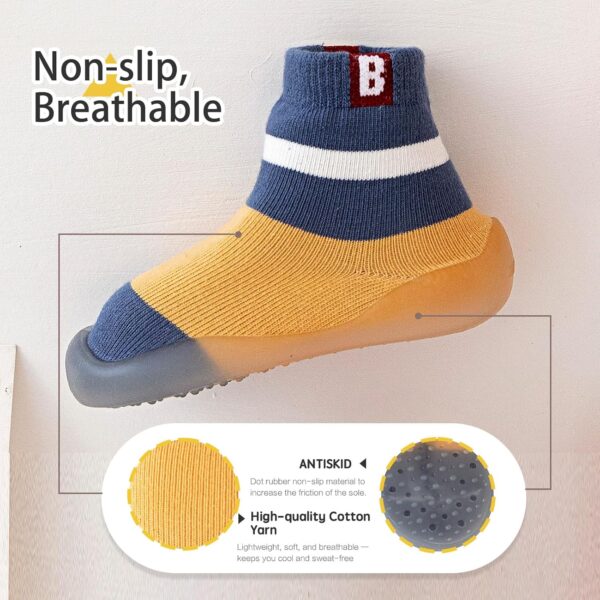 Baby Girls Boys First Walking Shoes Infant Anti Slip Slippers Toddler Socks Shoes Non Slip Sole Breathable - Image 4